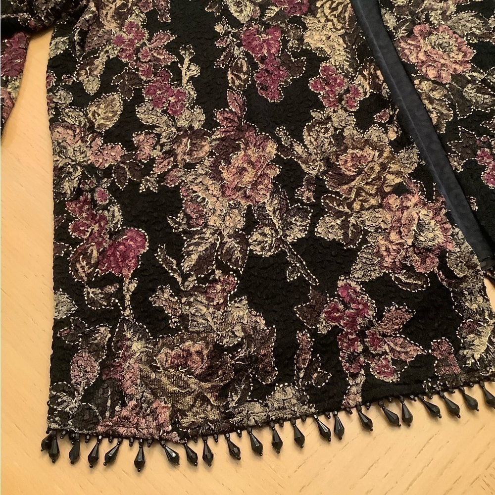 DRESS BARN COLLECTION 22/24 BEADED OPEN CARDIGAN - Picture 4 of 8